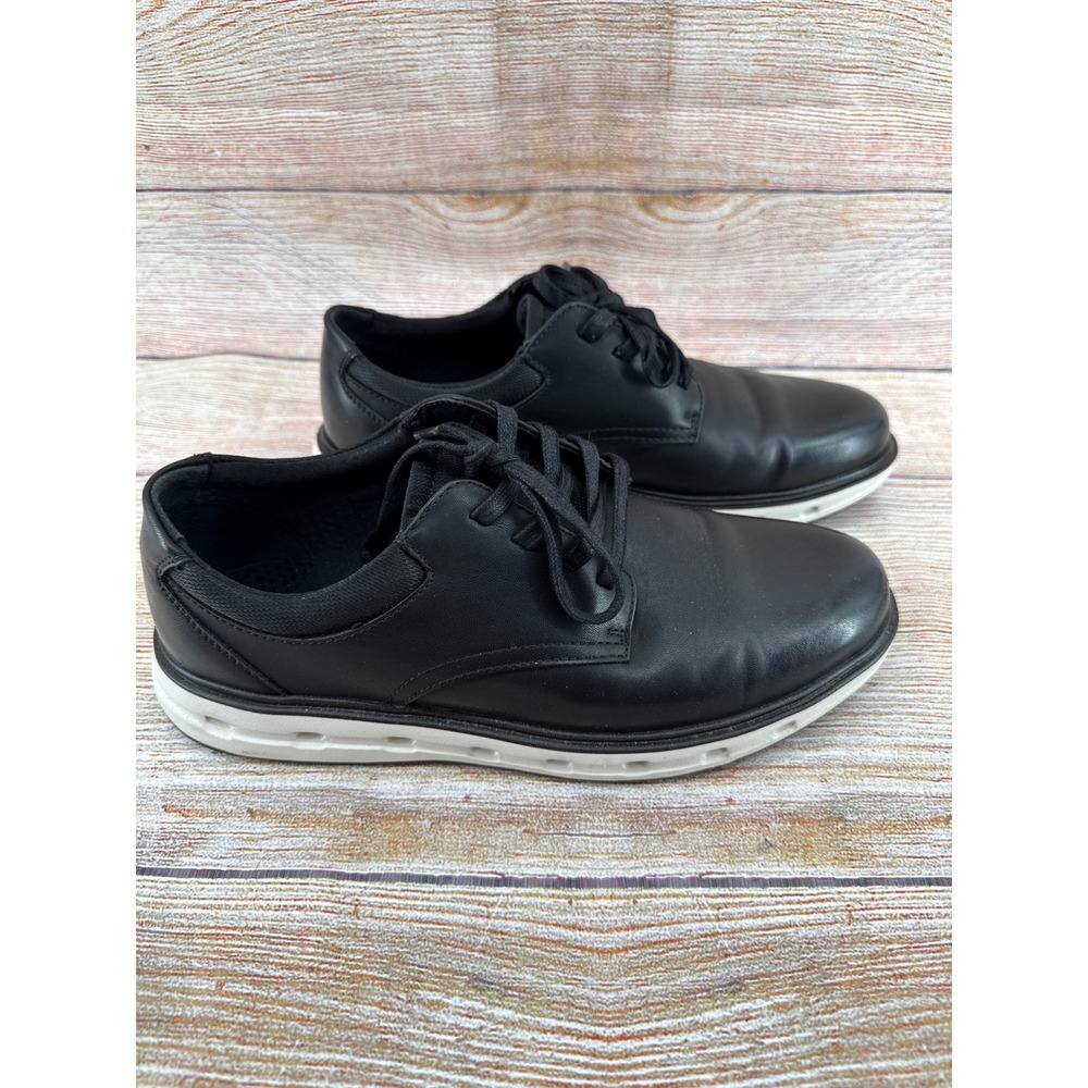 Lands End Mens Sport Oxford Shoes Black White Size 9 1908426